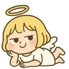 [LINEスタンプ] 天使ちゃんは腹黒い。
