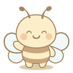 [LINEスタンプ] かわいいミツバチのみっちー