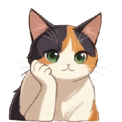 [LINEスタンプ] アニメ風三毛猫