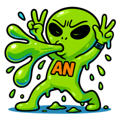 [LINEスタンプ] スライム星人 エイリアン・ネオニーの日々の画像（メイン）