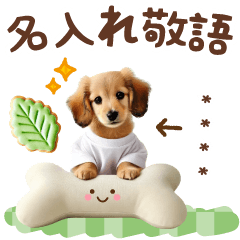 [LINEスタンプ] 名入れ敬語の癒しダックス