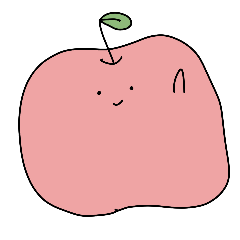 [LINEスタンプ] こんにちは りんごちゃん by Lilly