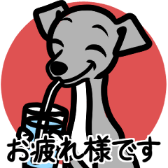 [LINEスタンプ] 【ブルー4】1年中使える♡パピーイタグレ