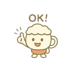 [LINEスタンプ] カプチーノのチーノちゃん