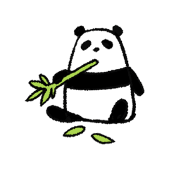 [LINEスタンプ] パンダ(偽物)の日常会話