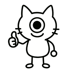 [LINEスタンプ] まんまる一つ目猫のスタンプ