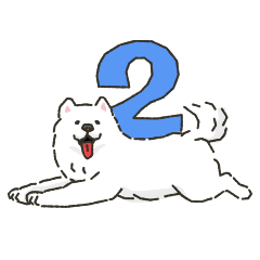[LINEスタンプ] サモエドっぽいサモエドスタンプ2