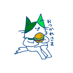 [LINEスタンプ] ハナタカねこと小物たち。