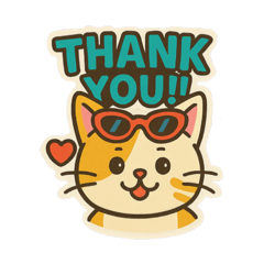 [LINEスタンプ] レトロポップにゃんこ