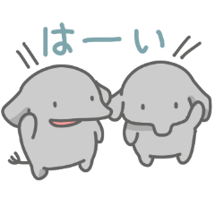 [LINEスタンプ] ゾウの日常色々