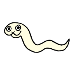 [LINEスタンプ] 白ヘビのミーさん