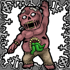 [LINEスタンプ] アンデッド動く⚰️ガスト