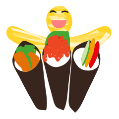 [LINEスタンプ] 絵を描こう ランチは何にしよう