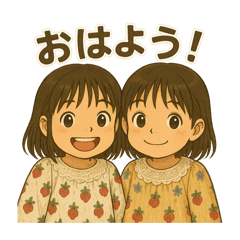 [LINEスタンプ] 似顔絵シリーズ毎日使える！仲良しスタンプ