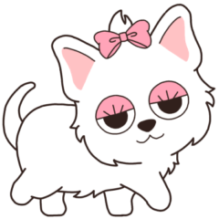[LINEスタンプ] 『ウエスティ』ハピチャラ☆1
