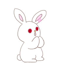[LINEスタンプ] 応援し隊 うさぎは幸せを祈ります