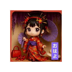 [LINEスタンプ] ゆきちゃんフィギュア