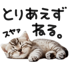 [LINEスタンプ] やる気ゼロ♡にゃんこ