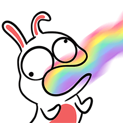 [LINEスタンプ] 狂ったウサギ！v.2