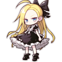 [LINEスタンプ] ゴスッ娘の日常（黒バージョン）