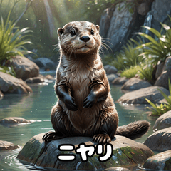 [LINEスタンプ] カワウソのゆるっと時間