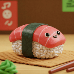 [LINEスタンプ] ぷにぷに可愛い！マグロ寿司キャラスタンプ