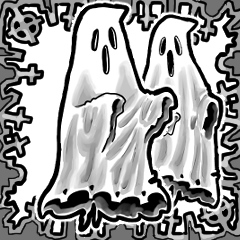 [LINEスタンプ] アンデッド動く⚰️ゴースト