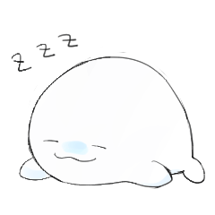 [LINEスタンプ] ゆるシロイルカスタンプ