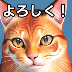 [LINEスタンプ] 赤色のネコ