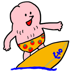 [LINEスタンプ] もぐ夫 夏