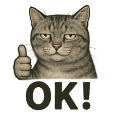 [LINEスタンプ] 猫シュールOK！スタンプ