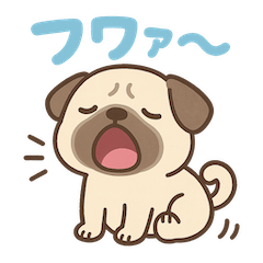 [LINEスタンプ] 音を立てるデフォルメワンコたち