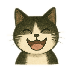 [LINEスタンプ] ハチワレ猫の気持ちm