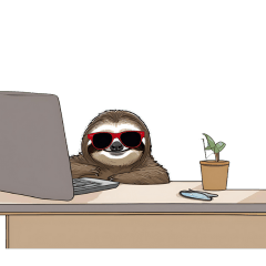 [LINEスタンプ] サングラスナマケモノ