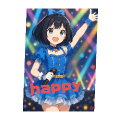 [LINEスタンプ] アイドルは不滅です