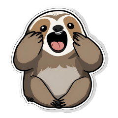 [LINEスタンプ] 表情豊かナマケモノ