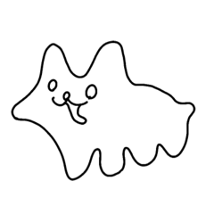 [LINEスタンプ] 溶解する犬