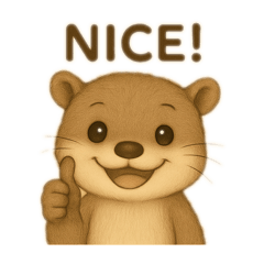 [LINEスタンプ] 可愛いカワウソの日常会話