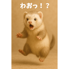 [LINEスタンプ] かわいいフェレット・おこめの毎日スタンプ