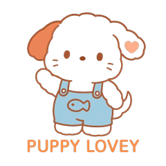 [LINEスタンプ] ラフィードッグ PUPPY LOVEY スタンプ