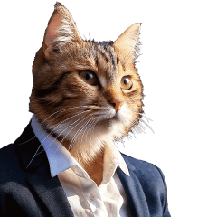 [LINEスタンプ] 働くねこリーマン
