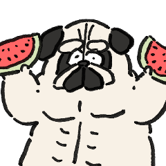 [LINEスタンプ] 夏のゴリパグ