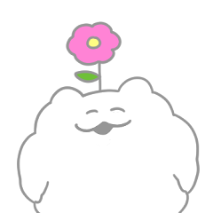 [LINEスタンプ] ましまろくま もくもく