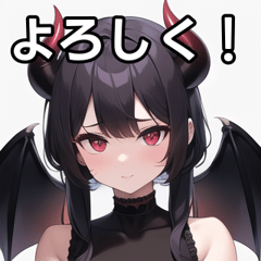 [LINEスタンプ] デーモンファッション女子