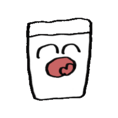 [LINEスタンプ] 牛乳田のスタンプ▼