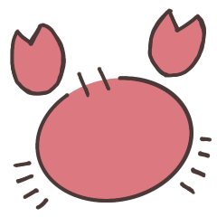 [LINEスタンプ] ちいさいかに