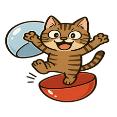 [LINEスタンプ] まいにち使えるキジトラさん