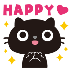 [LINEスタンプ] 黒ねこのニャンタ_こころ模様