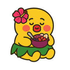 [LINEスタンプ] へらっちハワイアンの巻