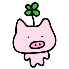 [LINEスタンプ] ラッキーぶた神